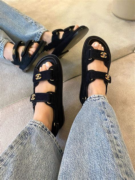 sandały chanel biale|chanel kid sandals.